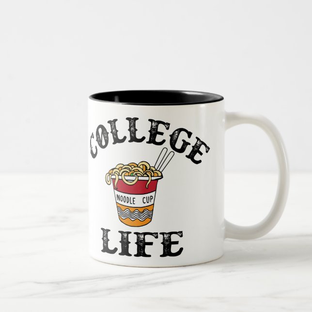 College Ramen Two-Tone Coffee Mug (Right)