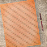 College Ruled | Vintage Orange Paper Background Notepad<br><div class="desc">College Ruled Notepad - Standard Letter Size Pages - 8.5" X 11" with Black College Ruled Lines on Each Page for Easy Writing - One Sided Notebook Paper with a Vintage Orange Background</div>