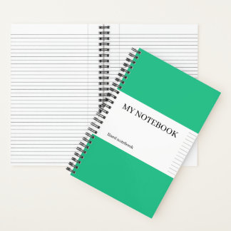 College Ruled Vivid Mint Notebook