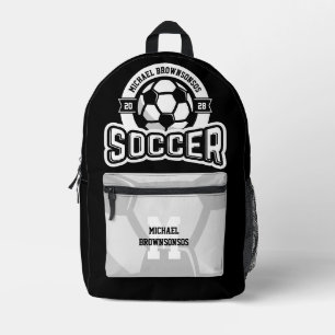 College Soccer Team   Player Sports Printed Backpack