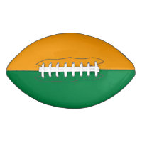 College Sports Team Colours Green/Orange Football