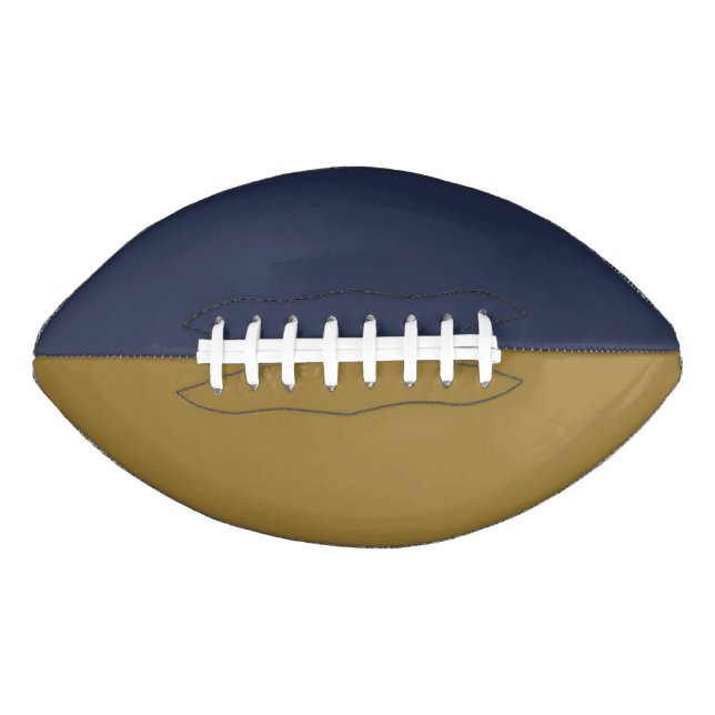 College Sports Team Colours Navy/Gold Football American Football (Front)