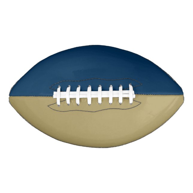 College Sports Team Colours TechGold/Navy Football American Football (Front)