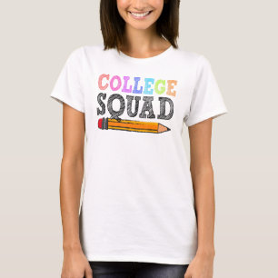 College Squad Teacher Student Back To School T-Shirt