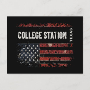 College Station Texas Postcard