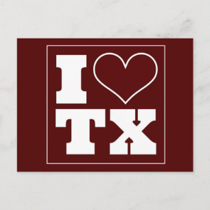 College Station (TX) Tailgate Invitation Postcard