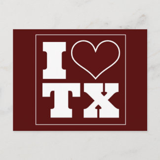 College Station (TX) Tailgate Invitation Postcard