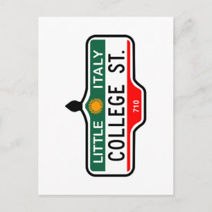 College Street, Toronto Street Sign Postcard