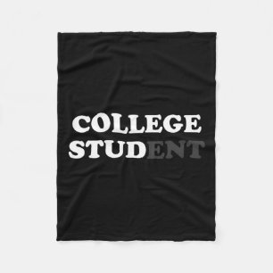 College Student Gifts For Men College Stud Sarcast Fleece Blanket