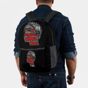 College Student My Ancestors Wildest Dreams  Printed Backpack
