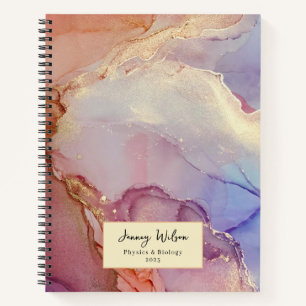 College Subjects Spiral Notebook