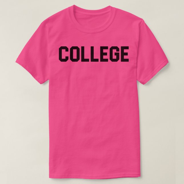 College T-Shirt (Design Front)