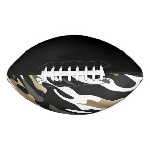 College Team Colours Black/Gold Camo Football American Football