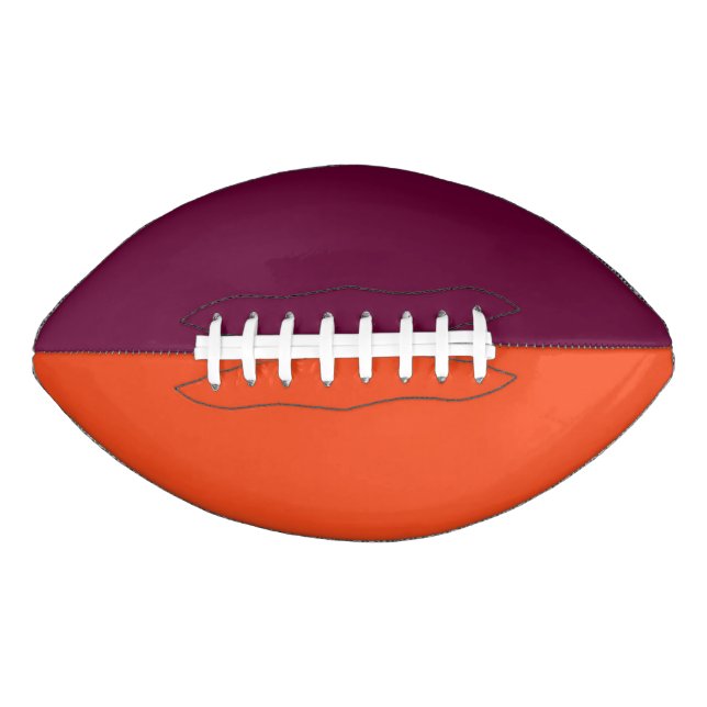 College Team Colours Maroon/Burnt Orange Football American Football (Front)