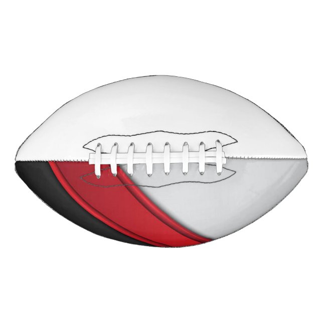 College Team Colours Red/Black/Grey/White Football American Football (Front)