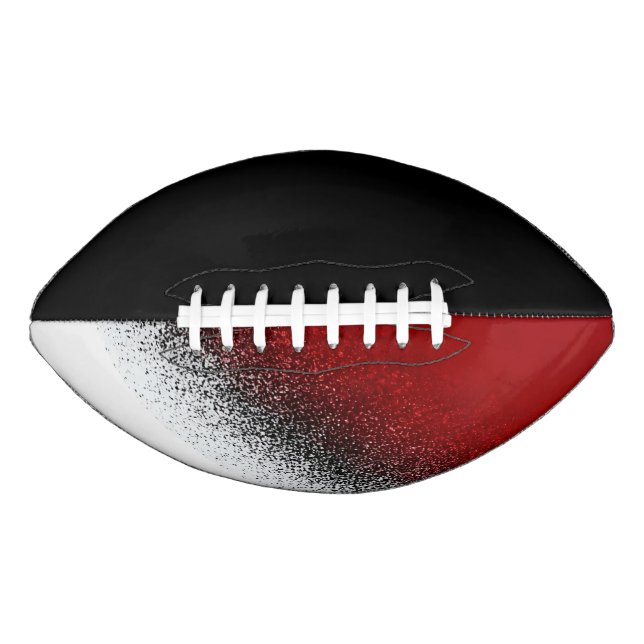 College Team Colours Red/White/Black Football American Football (Front)