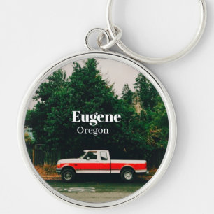 College town of Eugene - Oregon Key Ring