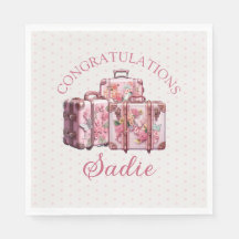 College Trunk Party Vintage Pink Congratulations