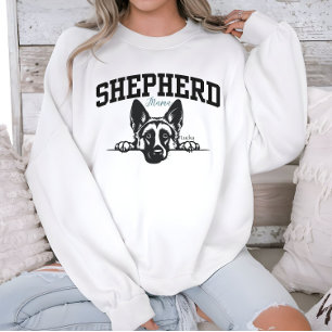 College Varsity Style Script Shepherd Mama Sweatshirt