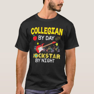 Collegian Teacher By Day Rockstar Night Back To Sc T-Shirt