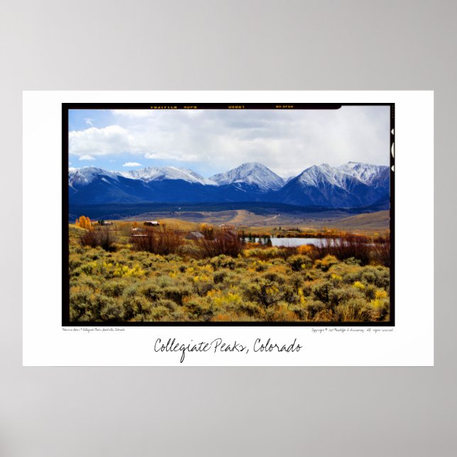 Collegiate Peaks, Colorado Poster (Front)
