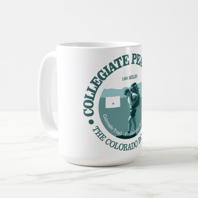 Collegiate Peaks Loop (T) Coffee Mug (Front Left)