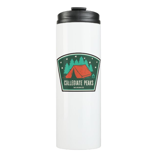 Collegiate Peaks Wilderness Colorado Camping Thermal Tumbler (Front)
