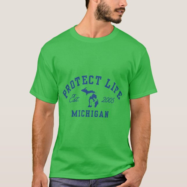 Collegiate Style PLM White T-Shirt (Front)