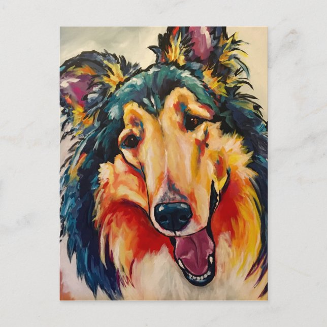 COLLIE 3 POSTCARD (Front)