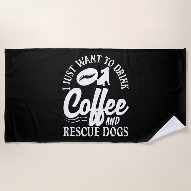 Collie Beach Towel (Front)