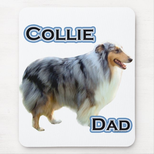 Collie Dad 4 Mouse Mat (Front)