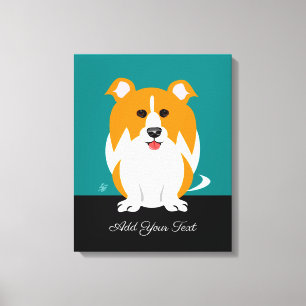 Collie Dog Canvas Print