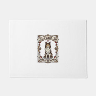 Collie Dog Lover Shirt with Vintage Engraving Quot Doormat