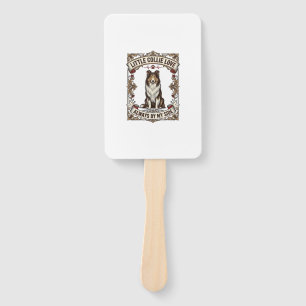 Collie Dog Lover Shirt with Vintage Engraving Quot Hand Fan
