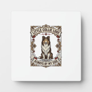 Collie Dog Lover Shirt with Vintage Engraving Quot Plaque