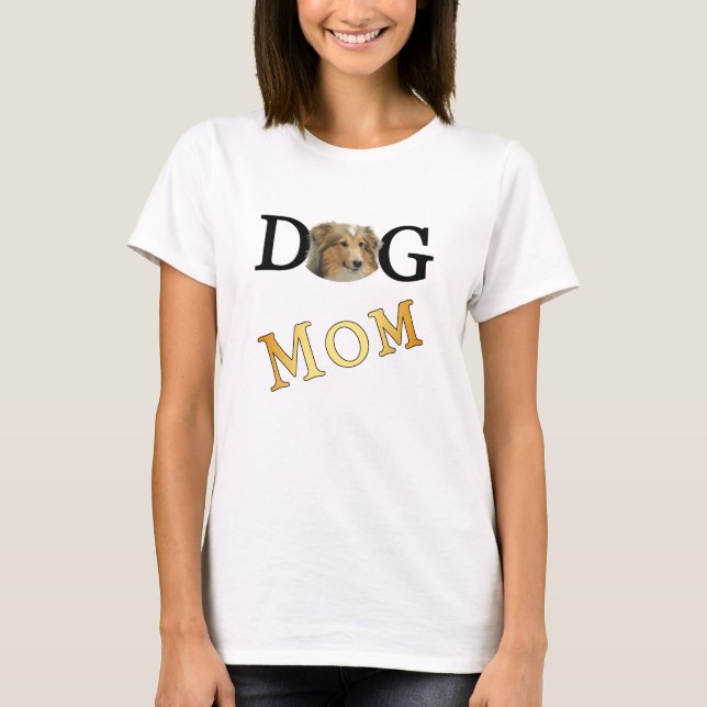 Collie Dog Mum 1 Sided Light T-Shirt (Front)