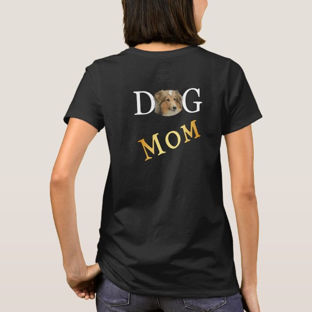 Collie Dog Mum 2 Sided Dark T-Shirt (Back)