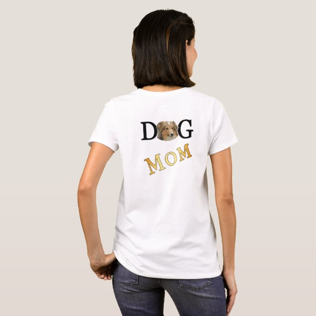 Collie Dog Mum 2 Sided Light T-Shirt (Back Full)