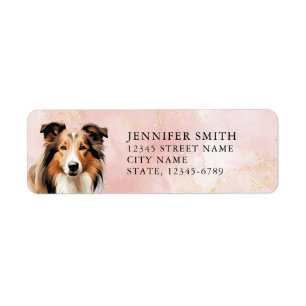 Collie Dog Return Address Labels