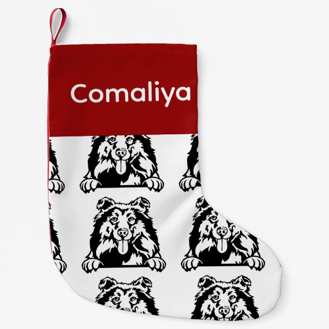 Collie dog  socks Customised dog Socks - Put Y (Front)