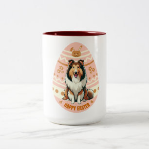 Collie Egg Two-Tone Coffee Mug