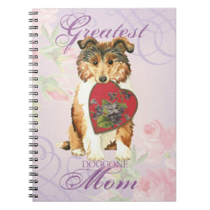 Collie Heart Mum Notebook