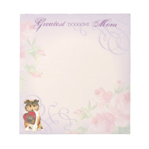 Collie Heart Mum Notepad