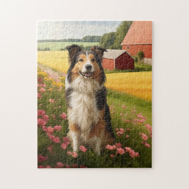 Collie Jigsaw Puzzle (Vertical)