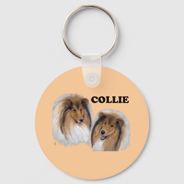 Collie Key Ring (Front)