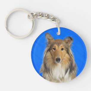 Collie Keychain