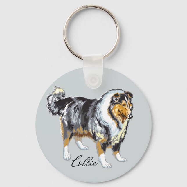 collie keychain (Front)