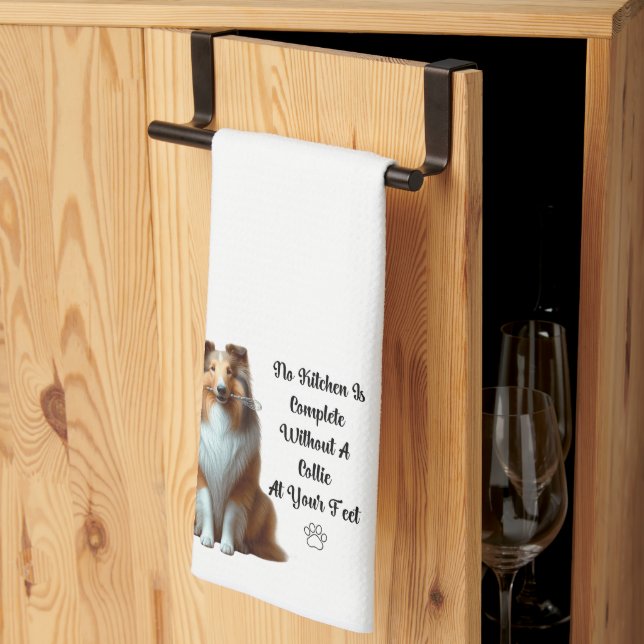 Collie Kitchen Towel (Thirds Fold)