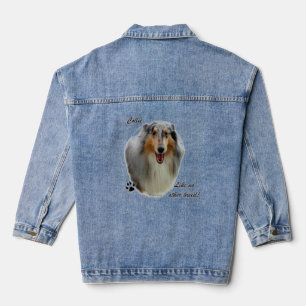Collie Like No Other Breed Denim Jacket