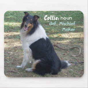 Collie: Mischief Maker Mouse Mat